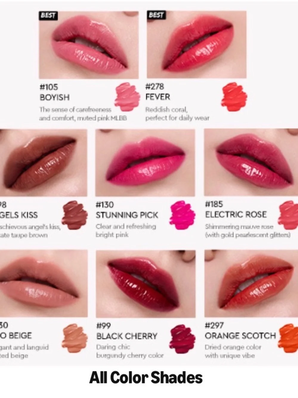 NWT HERA Sensual Tinted Shine Stick in Angels Kiss  - Warm Rose Brown